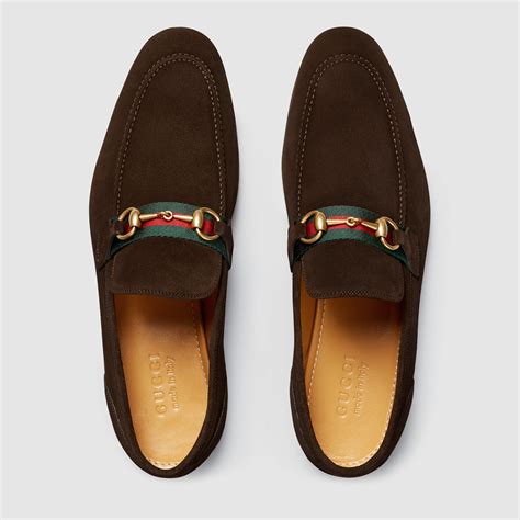 gucci lug sole loafer brown suede|Gucci horsebit detailed leather loafers.